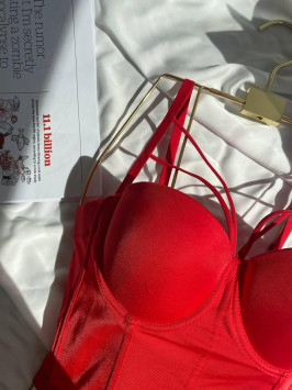 Velvet Scarlet Bustier