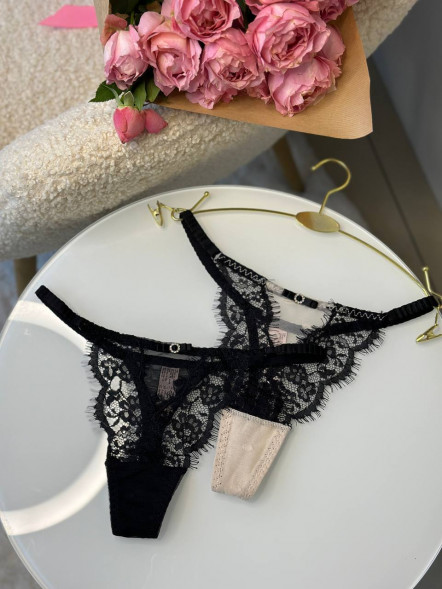 Chiloți tanga universali din dantelă &amp;quot;Velvet Whisper&amp;quot;