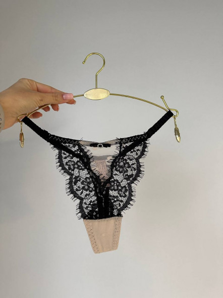 Chiloți tanga universali din dantelă &amp;quot;Velvet Whisper&amp;quot;