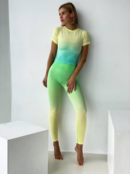 Colanți de fitness confortabili pentru sport Sunset Glow Fitness Leggings