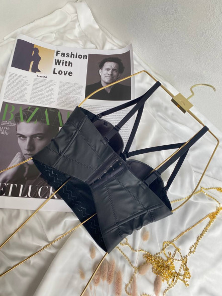 Classic Bustier &amp;quot;Elegant Leather Bustier&amp;quot;