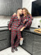 Женские пижамные штаны и рубашка Cozy Tartan 