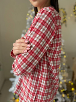 Женская уютная пижама из турецкой премиум фланели Cozy Flannel Set