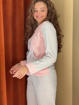 Set de casă Cozy Bear din fleece cu ursuleț moale