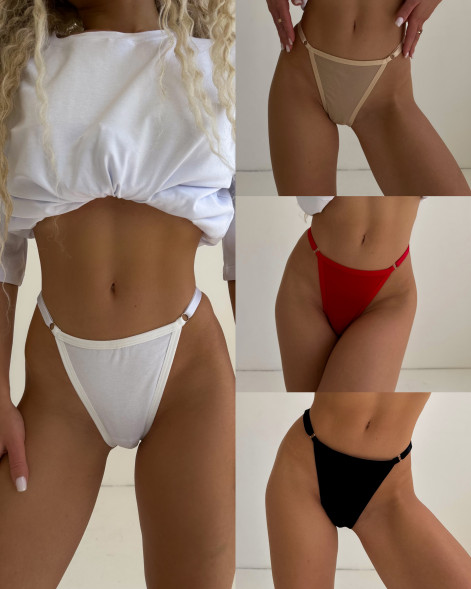 Chiloți tanga Scarlet 4 buc