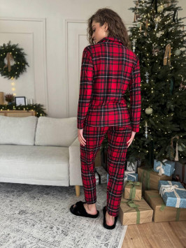 Set de iarnă cu cămașă și pantaloni Tartan Warmth