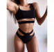 Midnight Cutout Swimsuit with Cutouts and Removable Cups