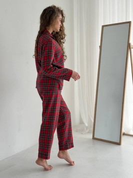 Пижама оверсайз Classic Plaid Comfort из премиум фланели