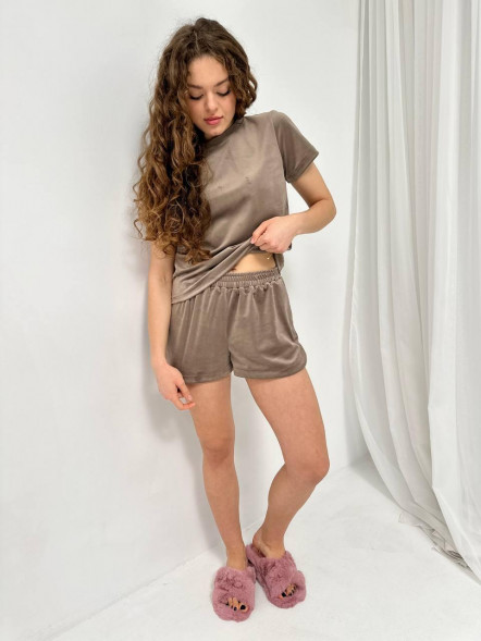 Set pijama de casă Mocha Velvet 