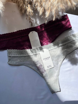 Chiloți cu dantelă "Delicate Ribbed Comfort"