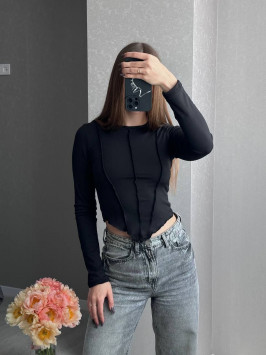 Basic Seamed Top Contour Chic