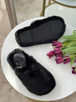 Papuci de casă Velvet Noir
